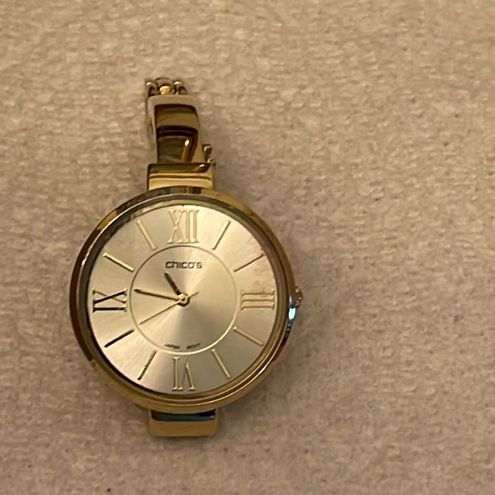 NWT Chico’s Gold Bracelet Watch - Needs Battery